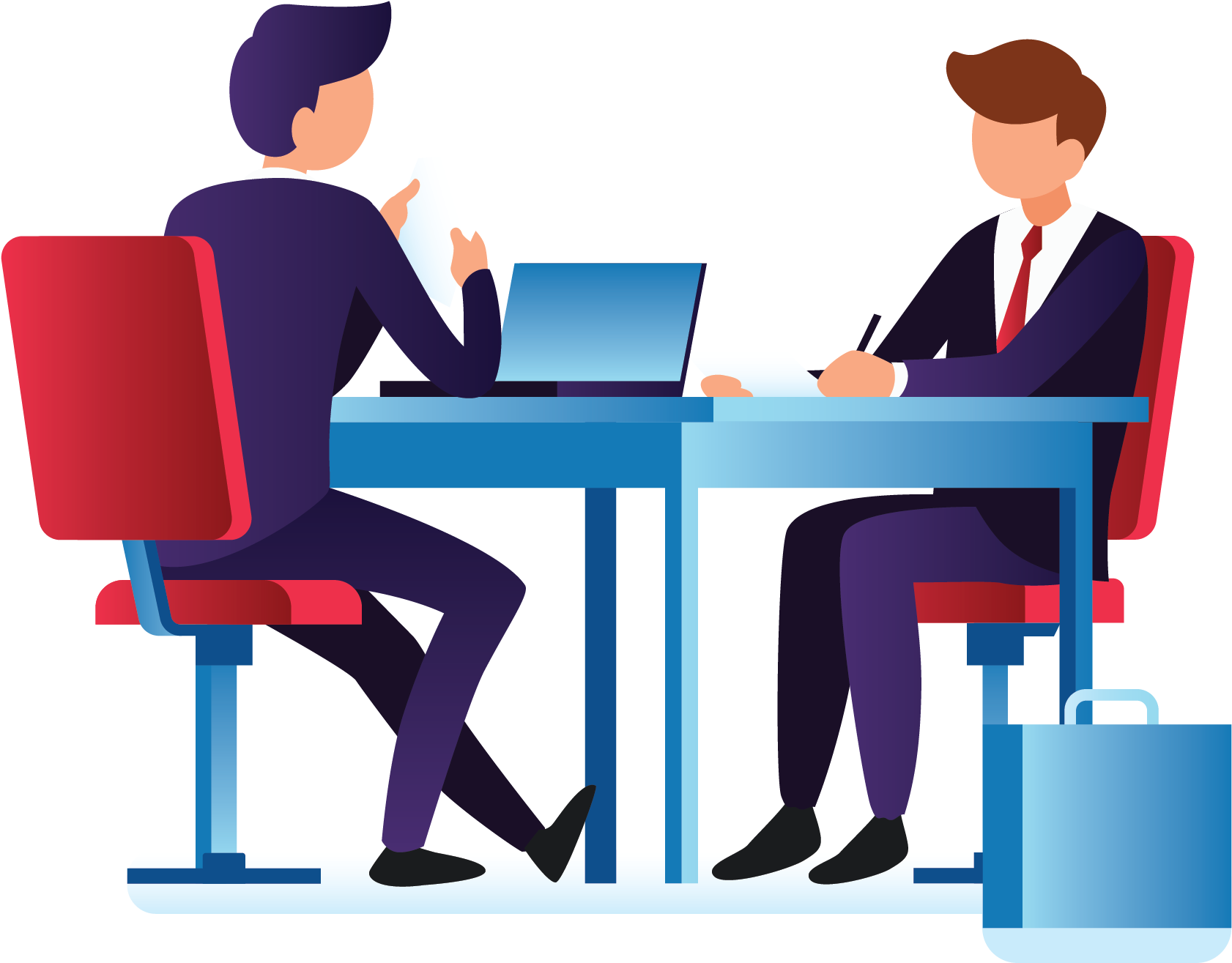 Job Interview Vector Illustration