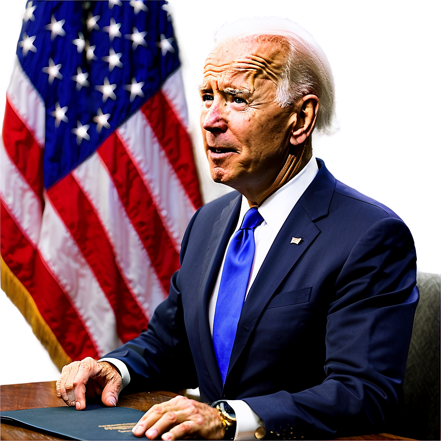 Joe Biden At Desk Png 24