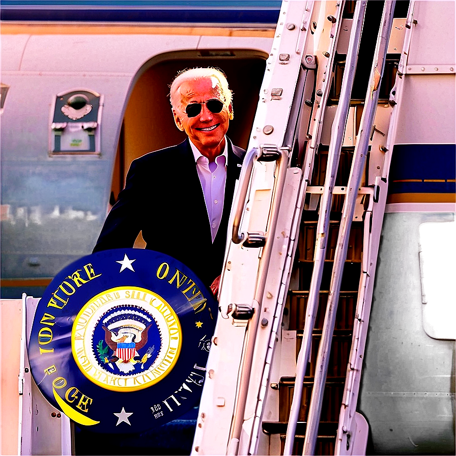 Joe Biden On Air Force One Png 05212024