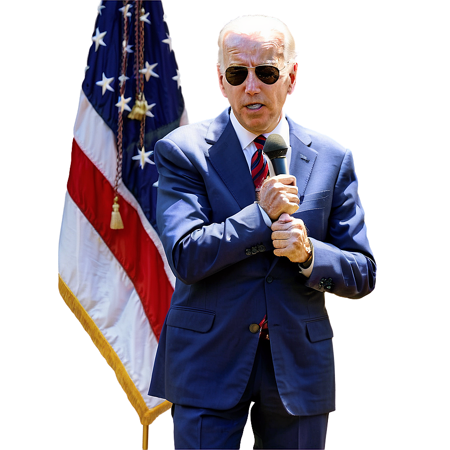 Joe Biden With Microphone Png Gmj58