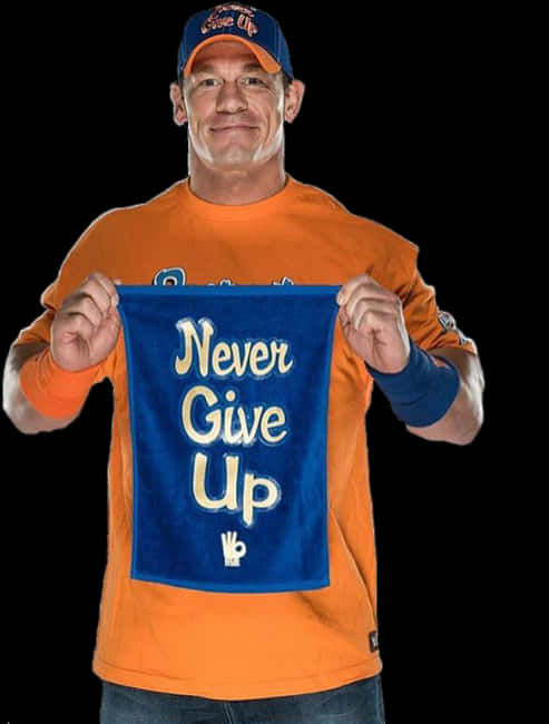 John Cena Never Give Up Towel