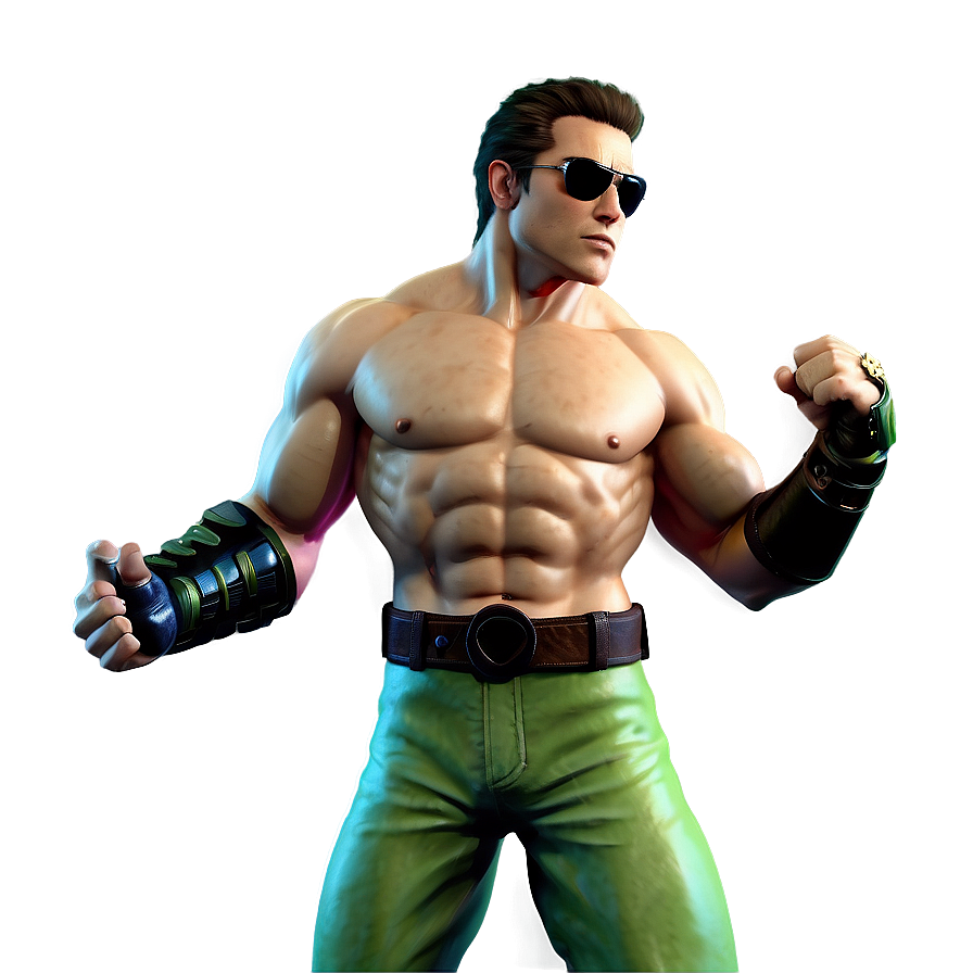 Johnny Cage Fan Art Design Png 06292024