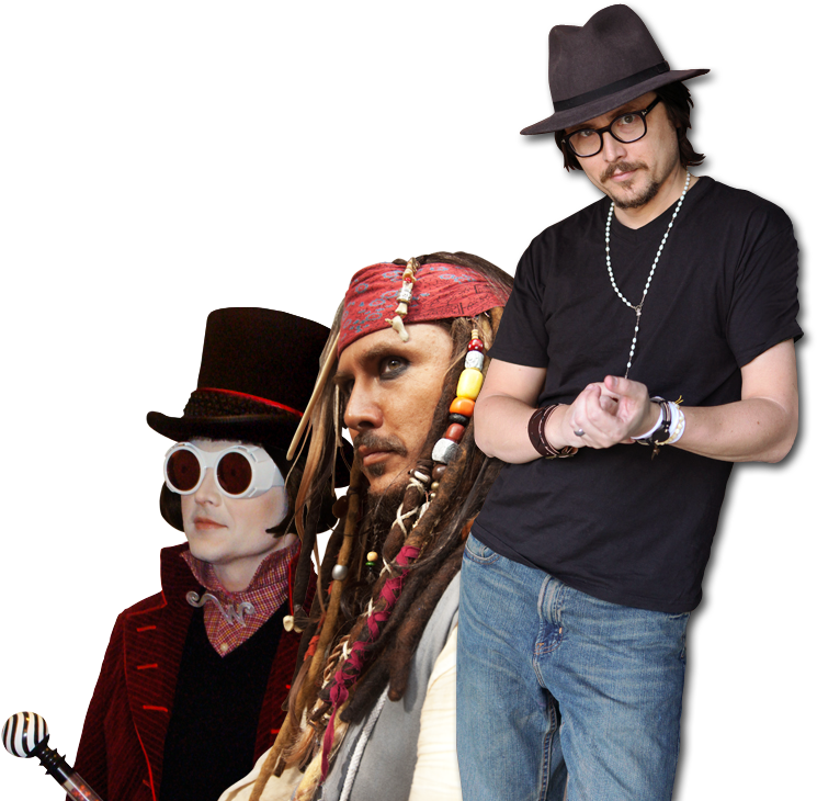 Johnny Depp Iconic Roles Collage