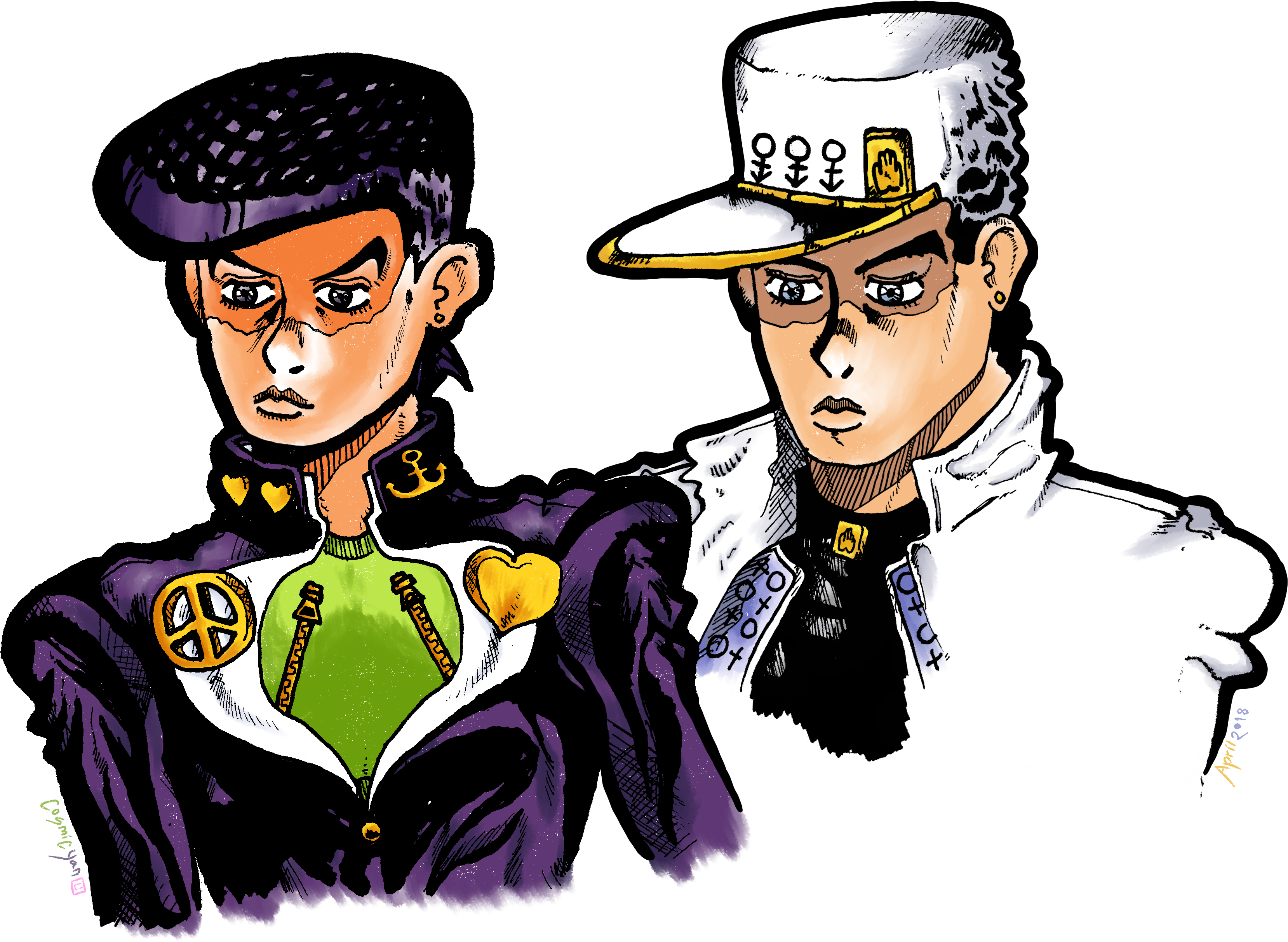 Jojo Characters Illustration