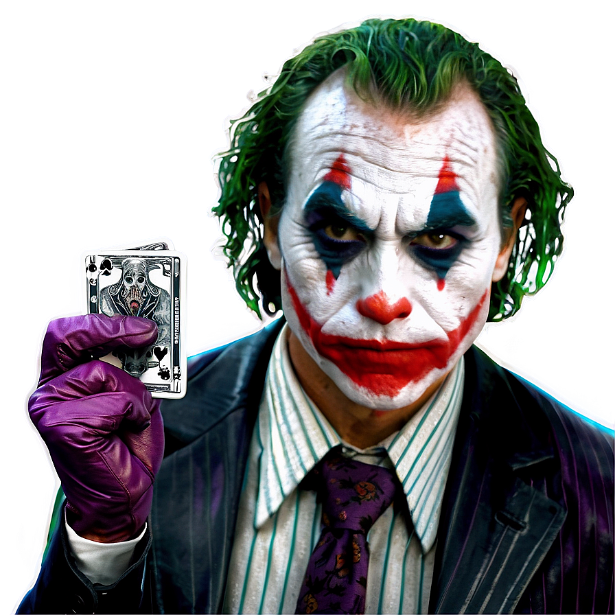 Joker Holding Joker Card Png Itd