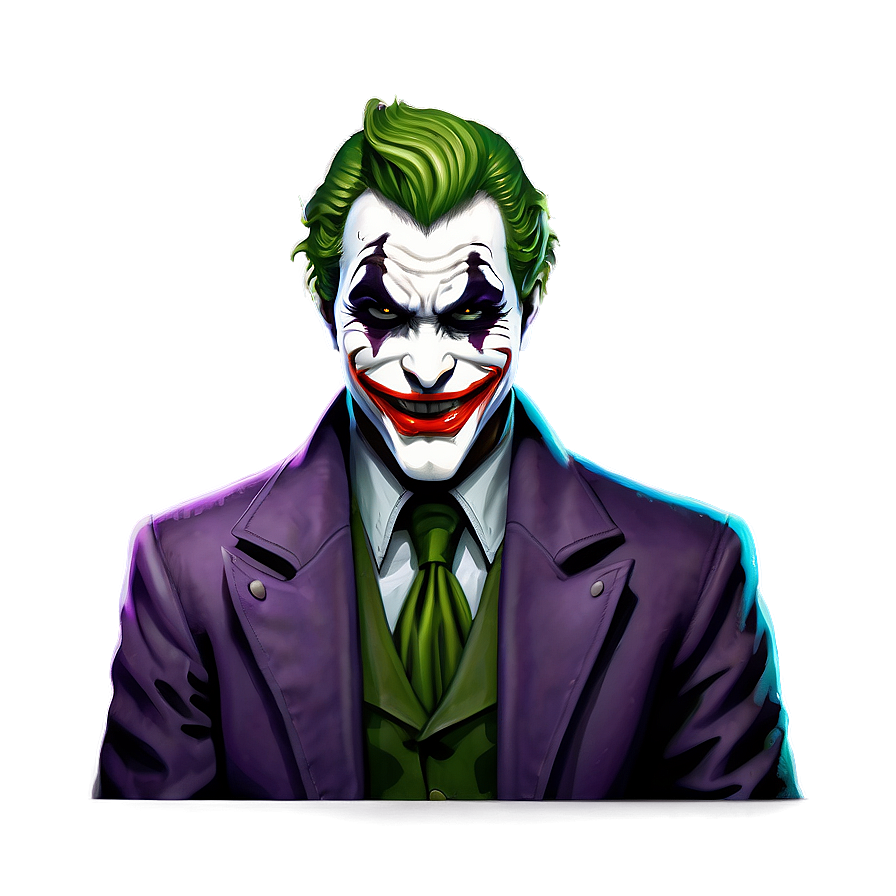 Joker's Wicked Grin Png 06122024