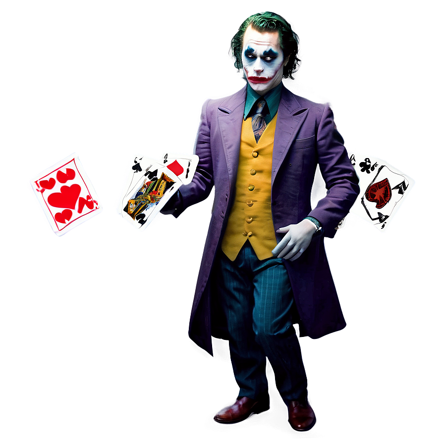 Joker With Playing Cards Png 05212024