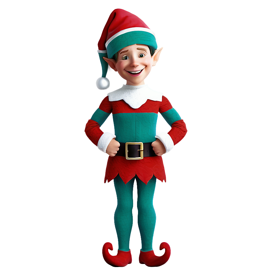 Jolly Christmas Elf Png 37