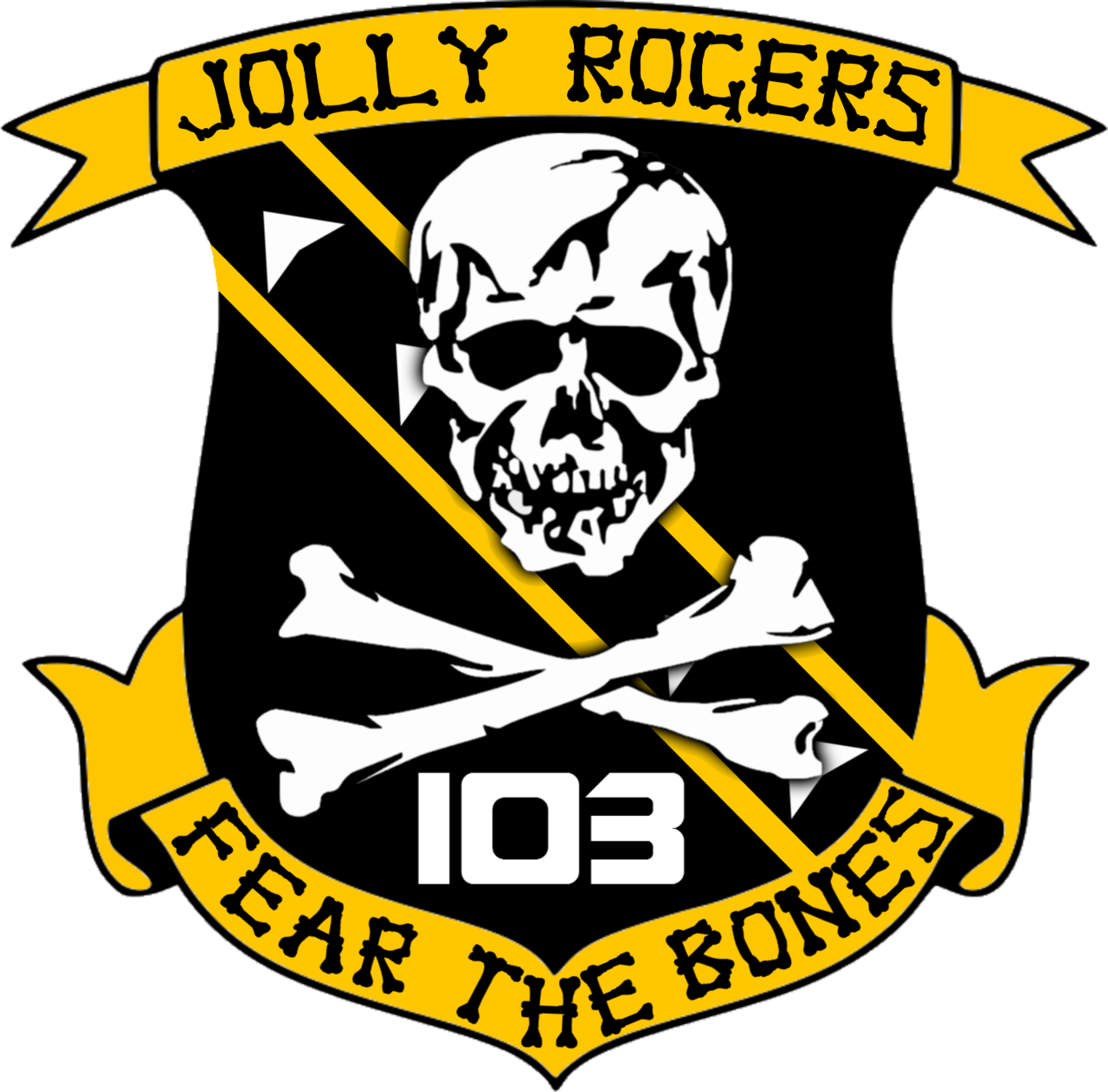 Jolly Rogers103 Fear The Bones Emblem