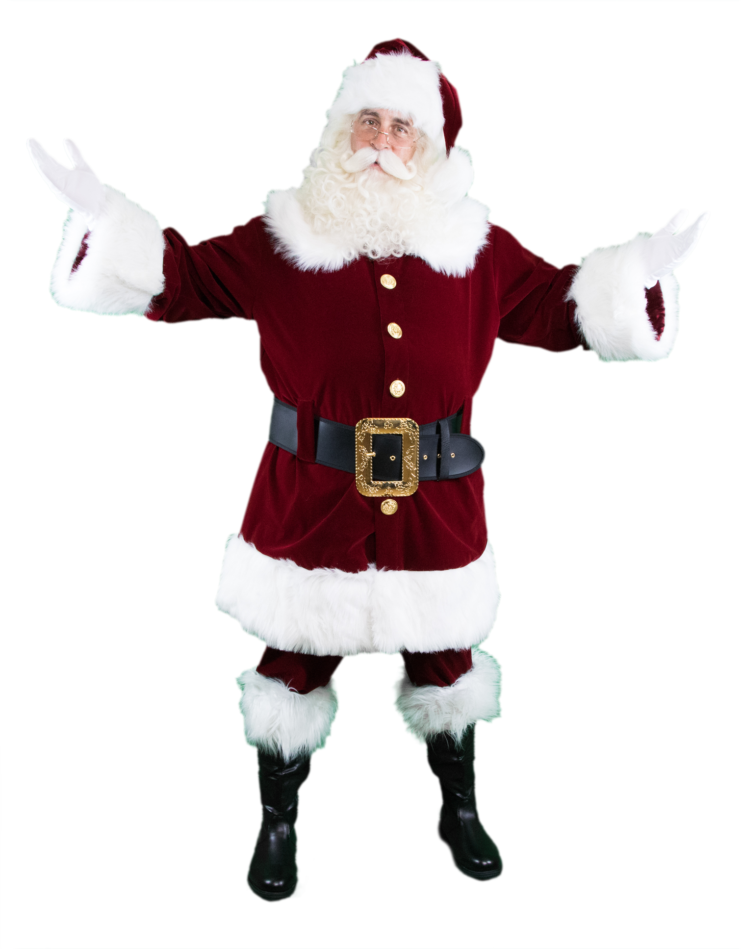 Jolly Santa Claus Peace Sign