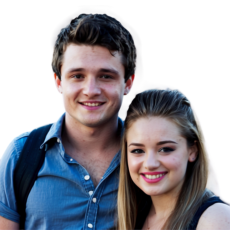 Josh Hutcherson With Fans Png Cgg41