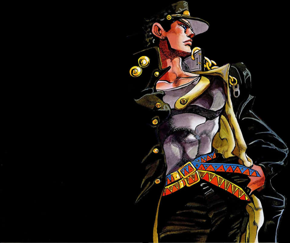 Jotaro Kujo Stylized Artwork