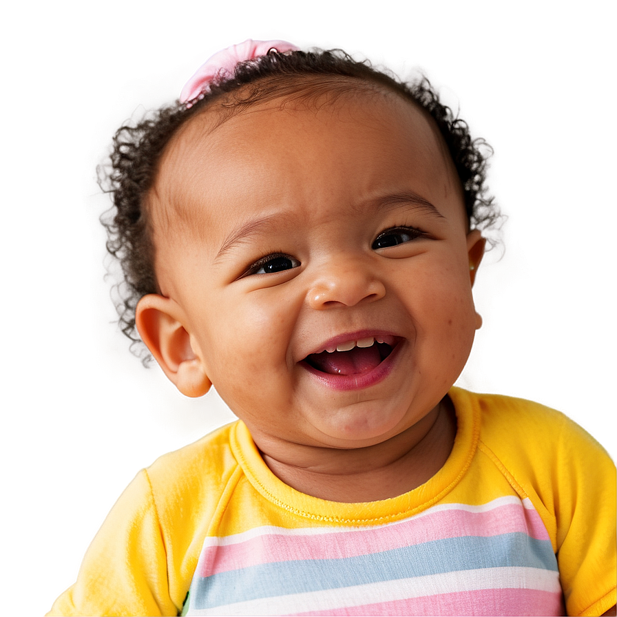 Joyful Baby Girl Laughing Png Dom17