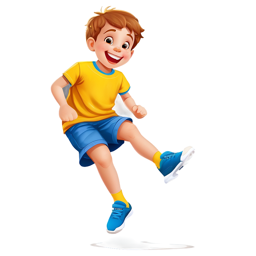 Joyful Cartoon Kid Png 41