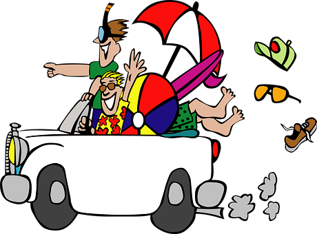 Joyful Cartoon Roadtrip