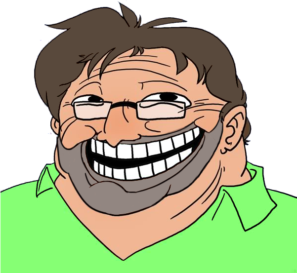 Joyful Laughter Cartoon Man