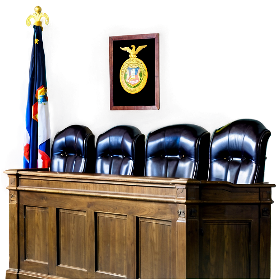 Judge's Bench In Courtroom Png Egd38