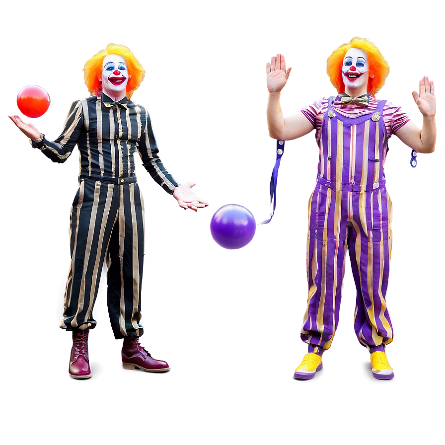 Juggling Clown Performance Png Xwd49