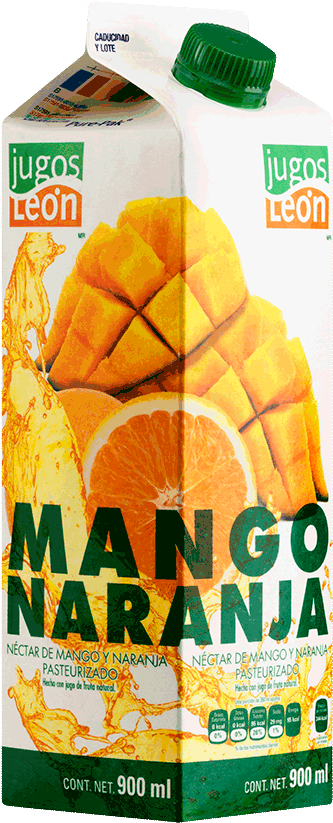 Jugos Leon Mango Naranja Juice Carton900ml