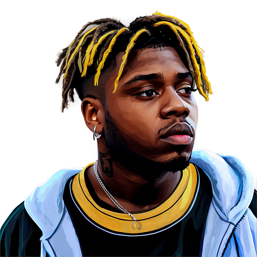 Juice Wrld Digital Painting Png Ljc