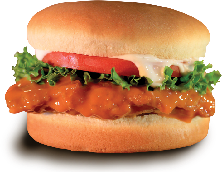 Juicy Chicken Burger Delicious Fast Food.png