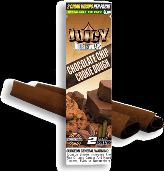 Juicy Double Wraps Chocolate Chip Cookie Dough Flavor