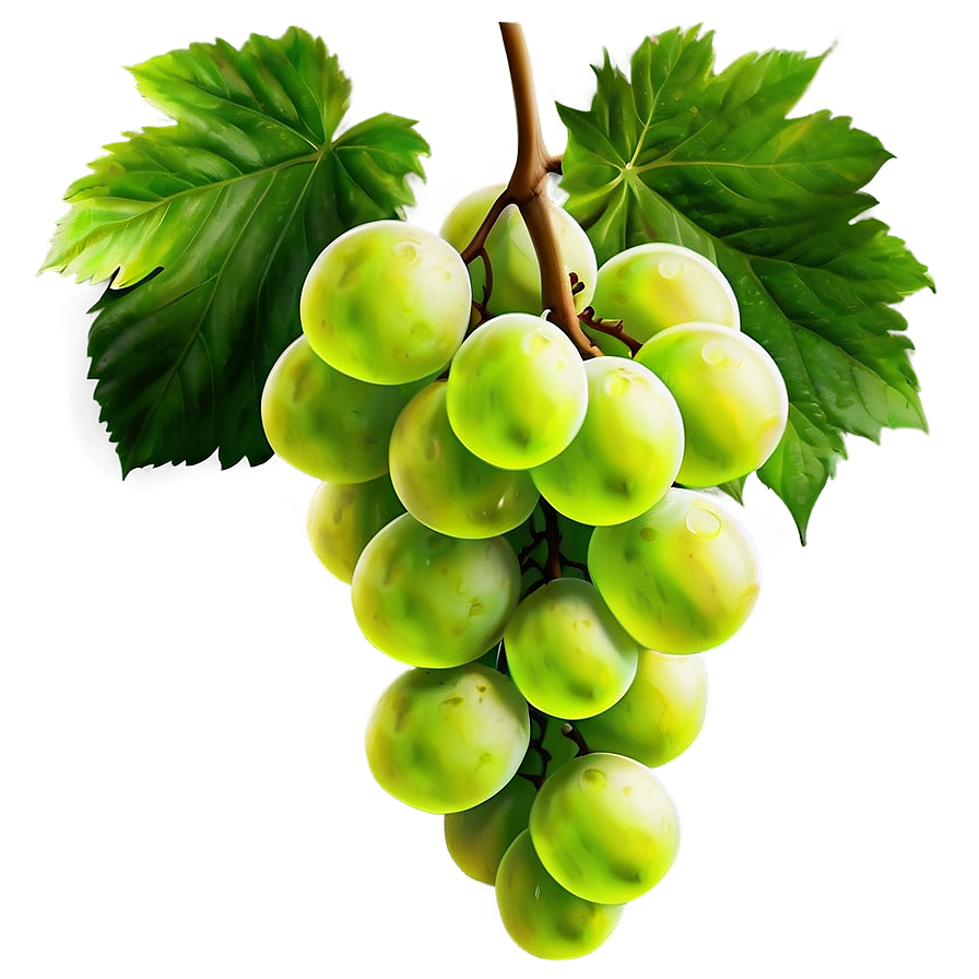 Juicy Green Grapes Bunch Png Smp