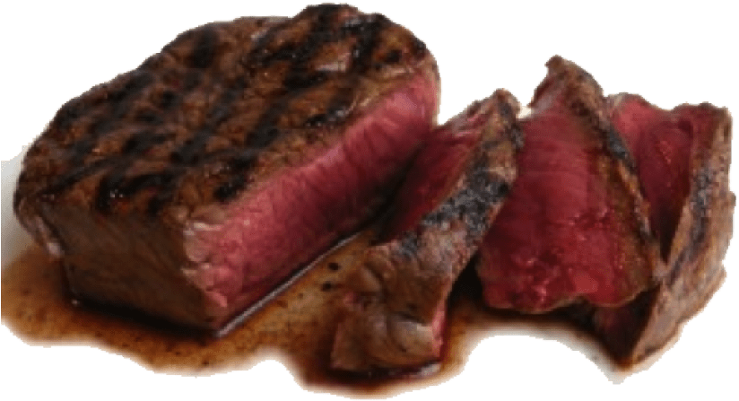 Juicy Grilled Steak Medium Rare Sliced