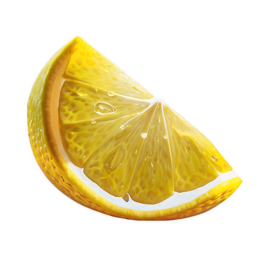 Juicy Lemon Wedge Png 05042024