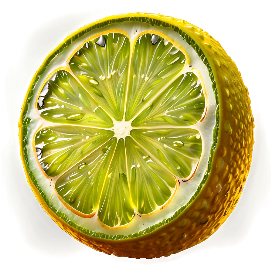 Juicy Lime Slice Png 06132024