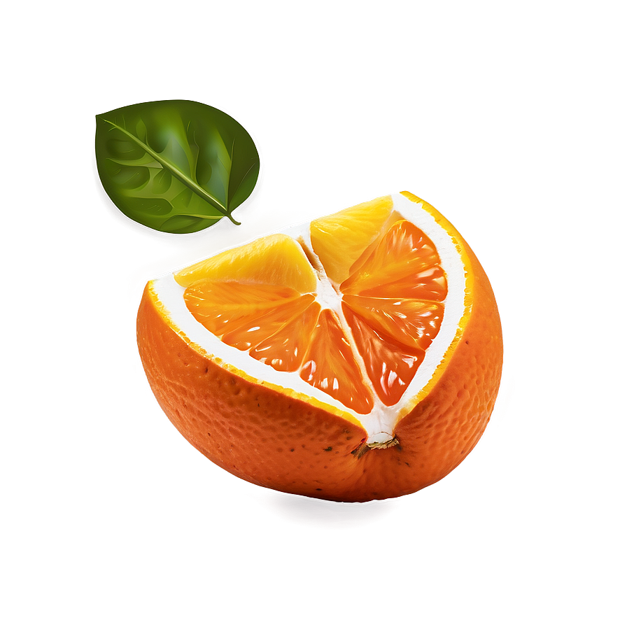 Juicy Orange Half Png Epo