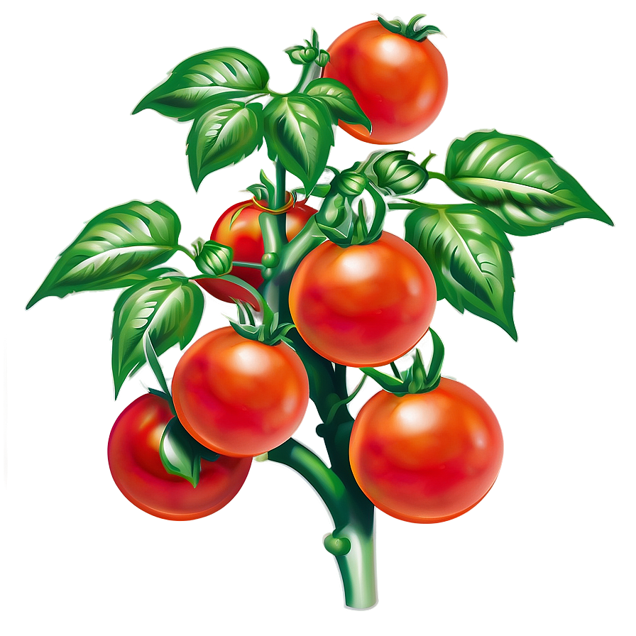 Juicy Tomato Plant Png 06212024