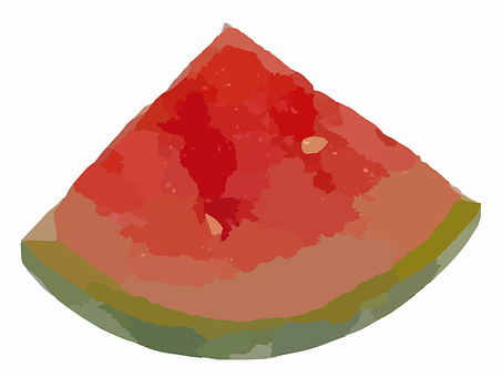 Juicy Watermelon Slice Illustration