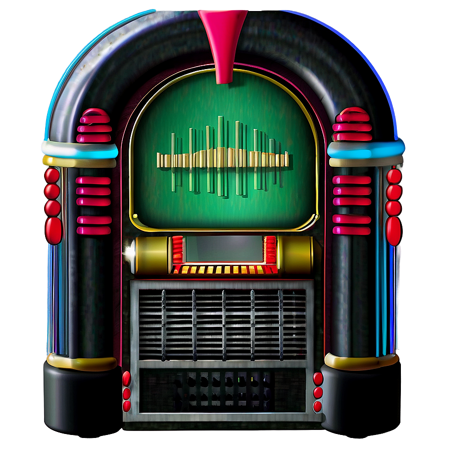 Jukebox With Christmas Decor Png Qem22