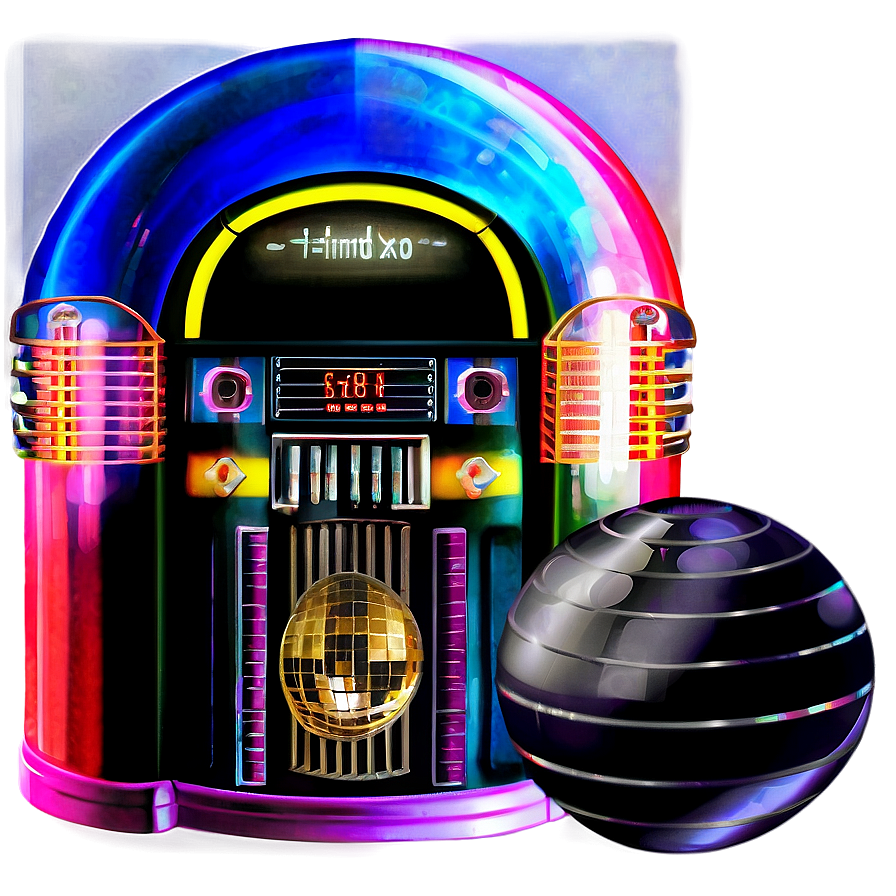 Jukebox With Disco Ball Png 06112024