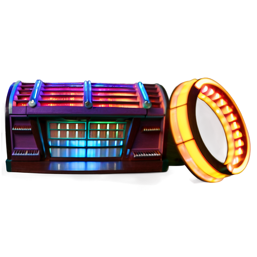 Jukebox With Glowing Lights Png Ute85