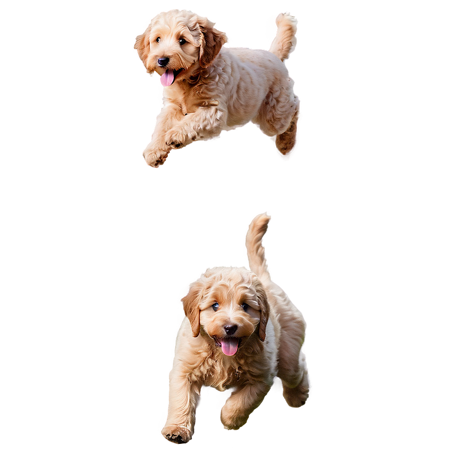 Jumping Goldendoodle Png 06262024