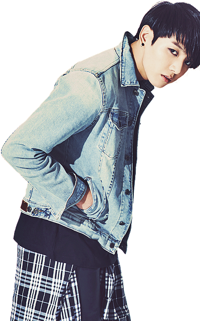 Jungkook Denim Jacket Pose