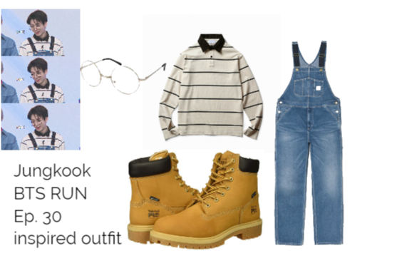 Jungkook Inspired Outfit B T S Run Ep30