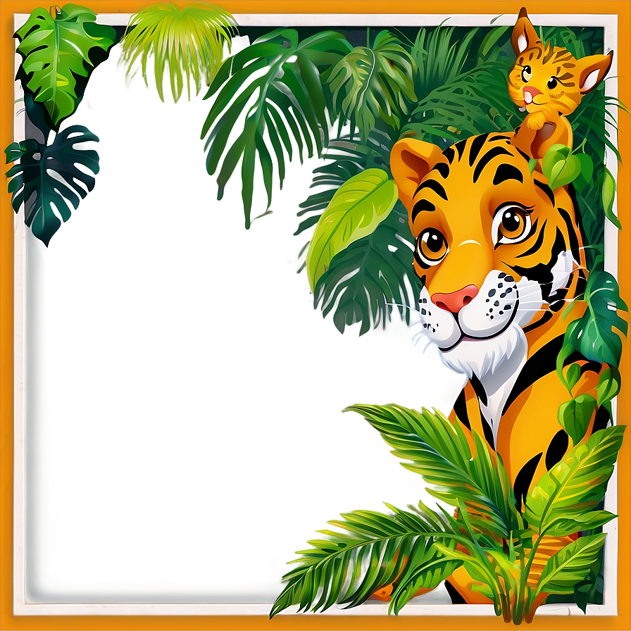 Jungle Cute Frame Png 25