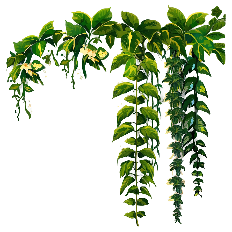 Jungle Forest Vines Clipart Png 06262024