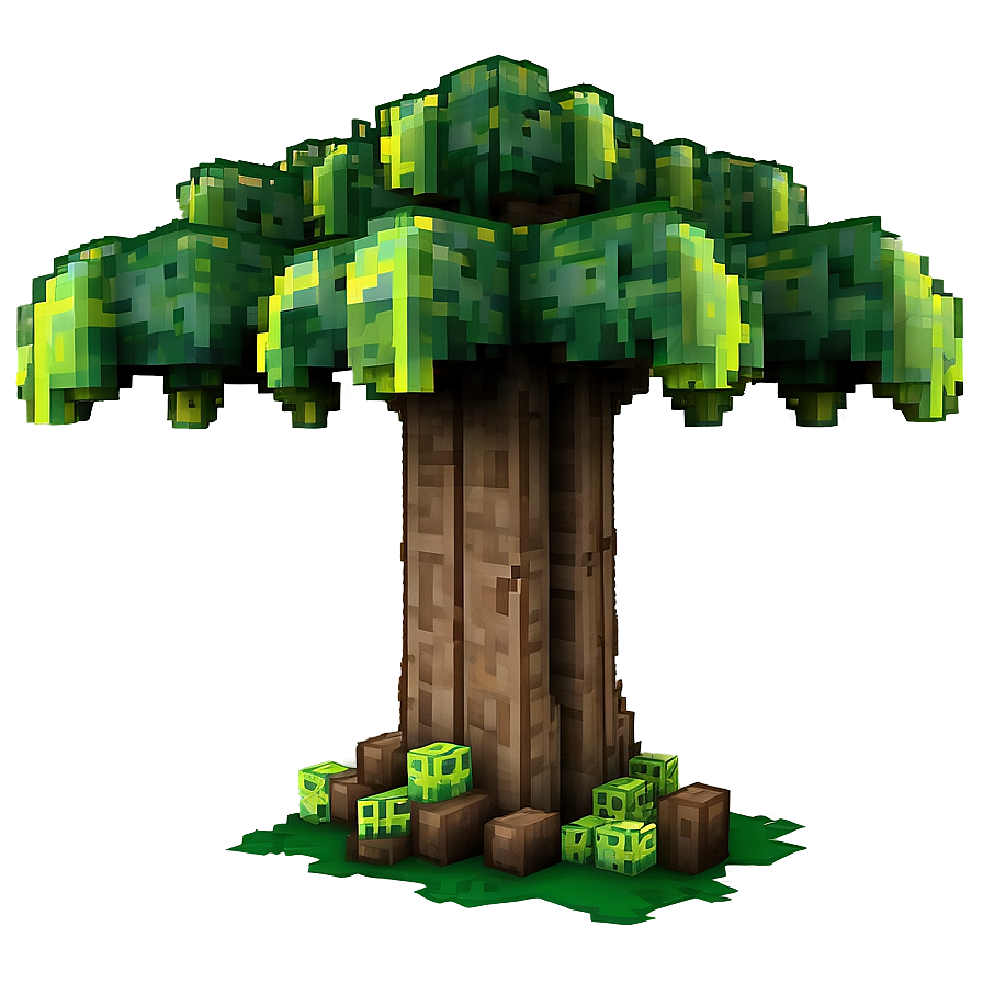 Jungle Tree In Minecraft Png 4