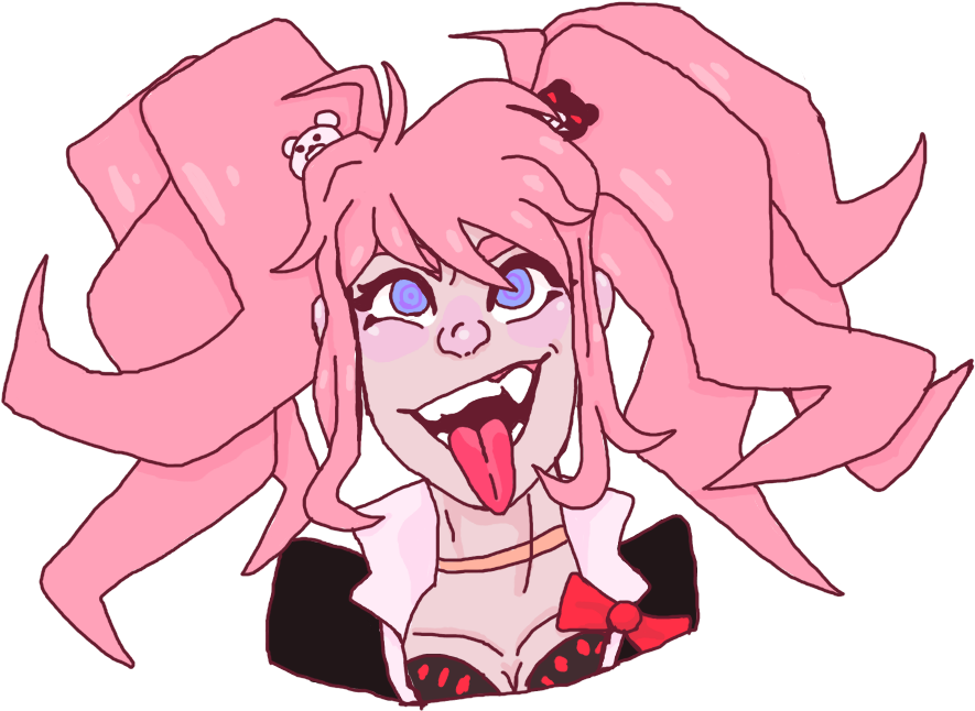 Junko Enoshima Anime Style Artwork