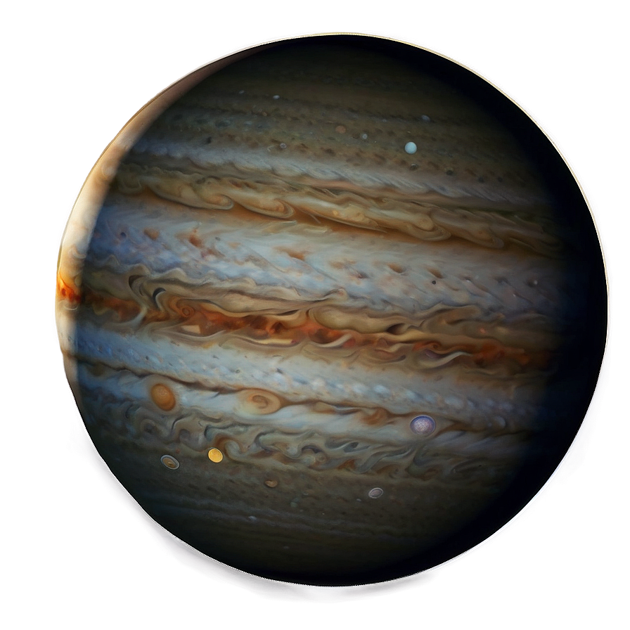 Jupiter With Stars Background Png 05212024