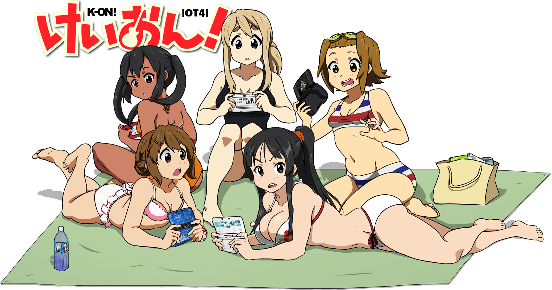 K O N Beach Episode Anime Illustration