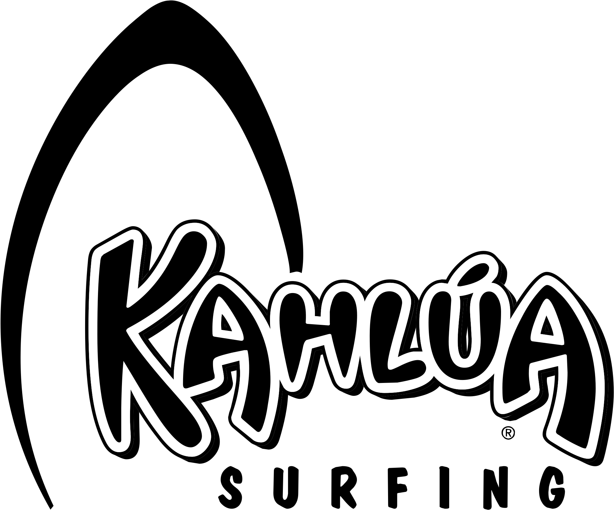 Kahlua Surfing Logo