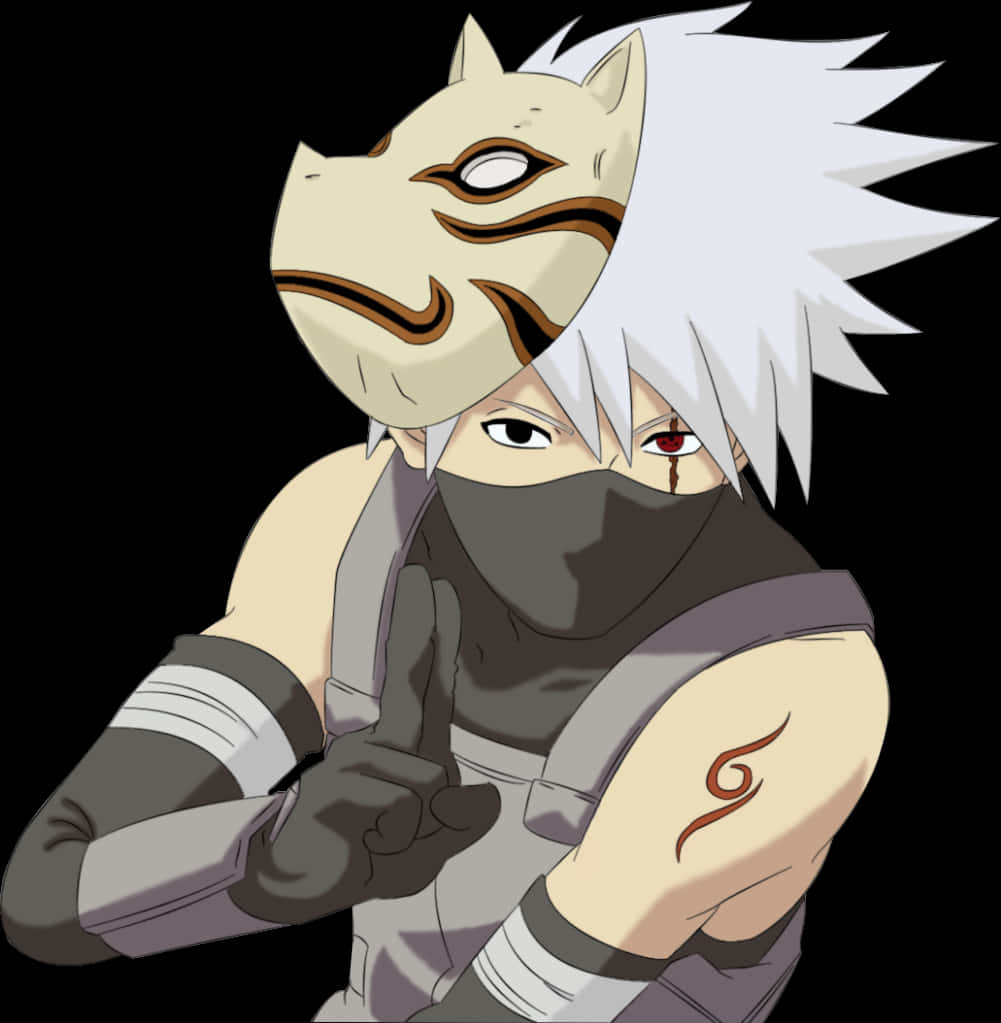 Kakashi_ Anbu_ Mask_ Pose