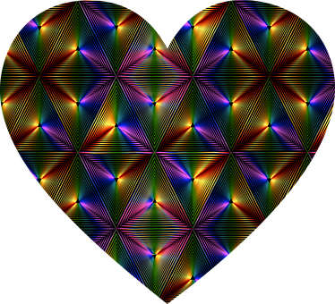 Kaleidoscopic Heart Pattern