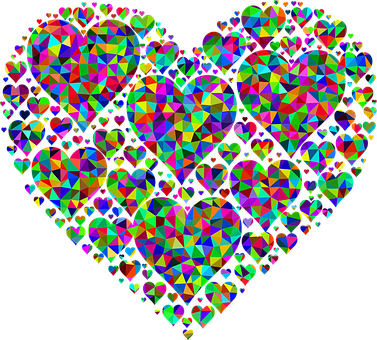 Kaleidoscopic Heart Pattern