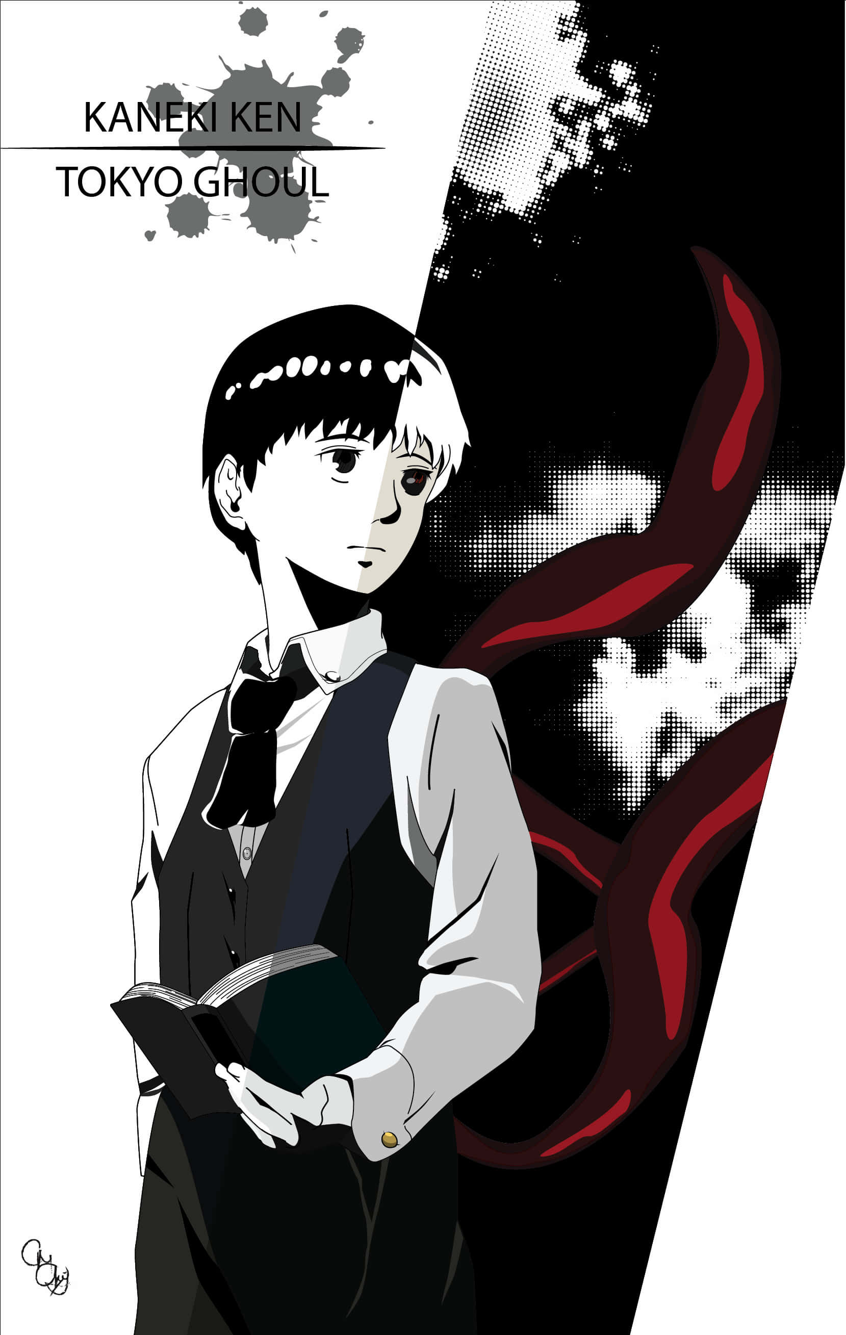 Kaneki Ken Tokyo Ghoul Artwork